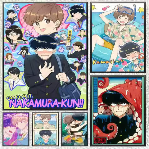 Manga G-Go for It, N-Nakamura! Poster Self-adhesive Paper Print Home Living Room Bedroom Entrance Ba