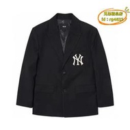【優選】MLB洋基隊西裝外套秋季新款NY刺繡寬鬆休閒男女款小西裝外套西服
