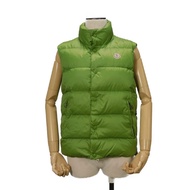 MONCLER ZEED 0 Logo Patch Vest Button Zipper Pepper Japan Nylon Ratgreen Down Vest 43330 50 68959