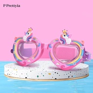 [P Prettyia] Kids Swim Goggles Swimming Goggles for Kids Child Clear View Swim Glasses