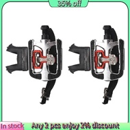 Hot-SPD Pedals for Spin Bike with Toe Cages for Shimano Clip Pedals Indoor Exercise Cycling Platform Pedals 9/16 inch