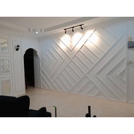 Wainscoting PS (HARD) 1200mm length (BUKAN FOAM / KAYU)/ DIY Wainscoting/ Senang Pasang/ Wainscoatin