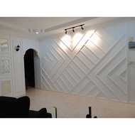 Wainscoting PS (HARD) 1200mm length (BUKAN FOAM / KAYU)/ DIY Wainscoting/ Senang Pasang/ Wainscoating Korea made