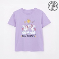 [SOLO European Home Furnishing] LCW Girls Unicorn T-Shirt Baby Girl Children Clothing Short-Sleeved 