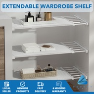 Extendable Wardrobe Shelf - Adjustable, Telescopic Closet Organizer, Space-Saving Solution