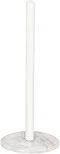 Creative Home Natural Marble Base Paper Towel Holder Countertop, Stable Roll Dispenser with Powder C