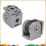 2 Pcs Aluminum Alloy Pivot Joint for Aluminum Extrusion Profile 2020 Series Flexible Pivot Joint 202