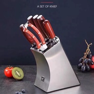 💙Zwilling Redwood Knife 7-piece Set Full Set of Kitchen Knives Household Kitchen Knife Set Special f