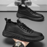 Fashion Casual Men's All-Match Outdoor Work Sports Trendy Shoes Autumn Sneakers 2025 Black BWS6
