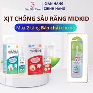 [Code 25% video] MIDKID ANTI-CAVITY SPRAY 30ml Apple, Grape Flavor for babies from 1 year old, safe 