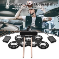 VORTEXPULSE 1 Box Electronic Drum Set, 7-Pads USB Portable Electronic Drum, with Sound Effect Patter