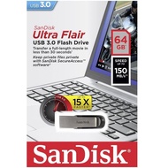 USB 3.0 SanDisk CZ73 Ultra Flair 64GB 150Mb/s (Bạc) - Phụ Kiện 1986