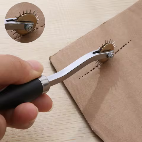Professional Leather Overstitch Wheel Gear Roulette Stainless Steel Spacer Sewing Leather Craft Tool