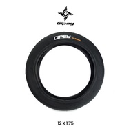GIPSY G-ZERO SLICK TYRE BALANCE PUSH BIKE 120 TPI - BAN SEPEDA - BLACK
