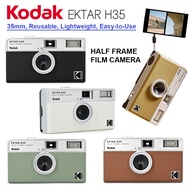 KODAK EKTAR H35 Half Frame 35mm Non-Disposable Reusable Film Camera Built-in Flash