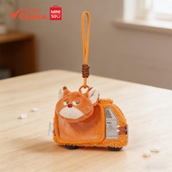 MINISO  Disney Zootopia Speed & Wheels Series - Judy & Nick Plush & Card & Holder (8.6cm × 5.3cm)  S