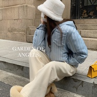 Pre Order : Shirt Jacket Baby Blue Hoodie Jcket-PENN STUDIO