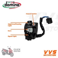 ✌Domino Honda Click 150 Handle Switch with Passing Light and Hazard PLUG PLAY