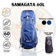 -Seven Summits SAMAGATA 60L Carrier Bag Free Rain Cover 60L Travel Backpack Carrier 60 Liter Hiking 