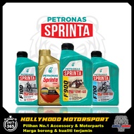 PETRONAS SPRINTA F100 SAE40 F700 15W50 F900 10W40 FULLY SYNTHETIC 4T MOTOR ENGINE OIL MINYAK HITAM