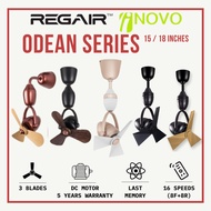 Regair Inovo Odean 18" Corner Fan Remote control 3 Blades Wall Fan Ceiling Fan 18 Inch Kipas Siling 