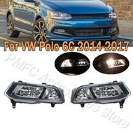 Car Light Front Bumper Fog Light Fog Lamp Assembly For VW Polo 6C Hatchback 2014 2015 2016 2017 2018