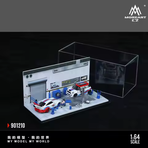 TimeMicro&MoreArt 1:64 Auto Repair Shop Theme Acrylic set