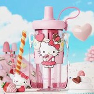 Sanrio Energetic Fruit Tea Space Cup 550ML/18.59 Oz - Hello Kitty Edition - Adorable 3D Hello Kitty 