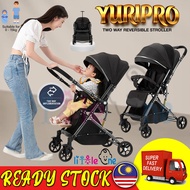 Little One Baby Compact Stroller YURIPRO Lightweight  (Travel Strollers Compact)+(Two Way Reversible