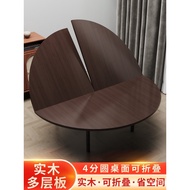 Extra Large 4 Points Round Household Table Foldable 10 Dining Table Dining Table Quarter Person Roun
