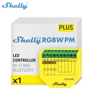 Shelly Plus RGBW PM | WLAN and Bluetooth controller for LED strips | 12-24 VDC | Flush-mounted dimme