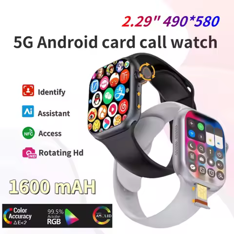 New CD20 smartwatch global version, 2.29 '' AMOLED screen, 180 ° rotating camera, supports SIM card,