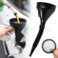 2-In-1 Refueling Funnel With Strainer / Plastic Flexible Funnel for Car Petrol Diesel Coolant / Car 