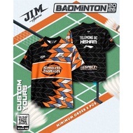 【Free Custom Name & Club Name】2026 NEW Malaysia Badminton Jersey Custom name Unisex Baju t shirt Lel