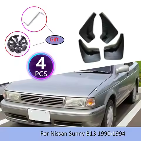 Car Mudguards For Nissan Sunny B13 1990~1994 Cladding Splash Flaps Mudflap Tire Fender Mud Guard Pro