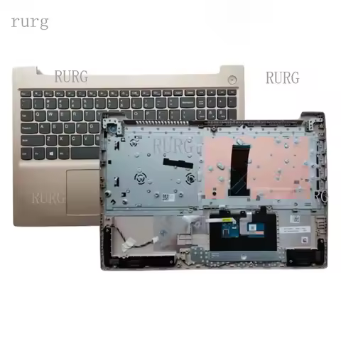 R+ is suitable for Lenovo IdeaPad 3-15IIL05 3-15ITL05 Upper Case Palmrest Keyboard Cover in gold col
