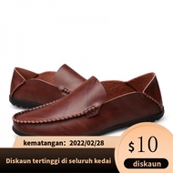 Ready to send|OPGP] Men's mens tomaz backless Loafer Casual Cow Leather Doug Boat Driving Shoes Slip