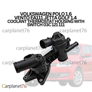 ( 100% ORIGINAL ) VOLKSWAGEN POLO 1.6 VENTO EA111 JETTA GOLF 1.4  COOLANT THERMOSTAT HOUSING WITH SW