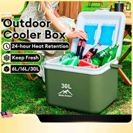 6L 16L 30L Cooler Box Camping Ice Box Cooler Food&Drink Fishing Portable Outdoor Picnic Keep Fresh R