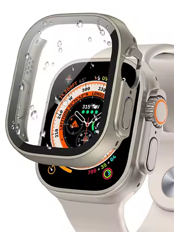 Cover For Apple Watch Ultra 3 Case 49mm Accessories PC Shockproof Bumper+Tempered Glass Screen Prote