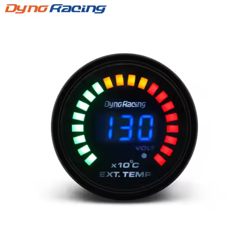 Dynoracing 2" 52MM Digital 20 LED EGT Exhaust Gas temp Gauge Auto Car Styling EGT Temperature Gauge 