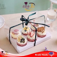 6/12 Hole Paper Cupcake Box Full Transparent Bakery Cupcake / Muffin Cupcakes / Cupcake holder Box