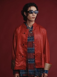 (JUN) CNY Blazer 2026 เสื้อเบลเซอร์ สีแดงสด รุ่น Aspa