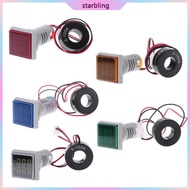 Star Square Double Display Voltmeter Ammeter LED Digital Voltage Gauge AC 60-500V 0-100A Current Met
