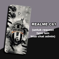 CC29 Flexible rubber softcase/ for realme c61 Football Motif/case realme c61 realme c61 casing realm