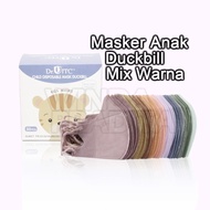 AFR123 MASKER ANAK Masker Duckbil Duckbill Anak Polos Karakter 50 Pcs