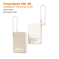 พาวเวอร์แบงค์ iMI 20000mAh ชาร์จเร็ว 22.5W สายชาร์จในตัวType-C/L Powerbank ขึ้นเครื่องบินได้ รองรับท