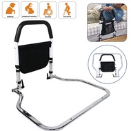 Bed Rails for Elderly Adults Safety Foldable Bed Assist Rail Adjustable Height Fall Prevention Guard
