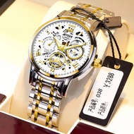 2021 Swiss Genuine Automatic Non Mechanical Watch Men's Luminous Calendar Waterproof Fine Steel Wrist Watch