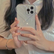 Fashion Transparent 3D Big Love Phone Cover, Shockproof Full Protective Phone Casing, Compatible wit